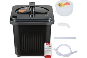 amocane Sauna Steam Portable Pot 4L, Stainless Steel Steam Generator for Saunas Home Spa Fumigation Steam Machine for Body Detox with Remote Control Anti-riot Device (110V, US Plug Black)