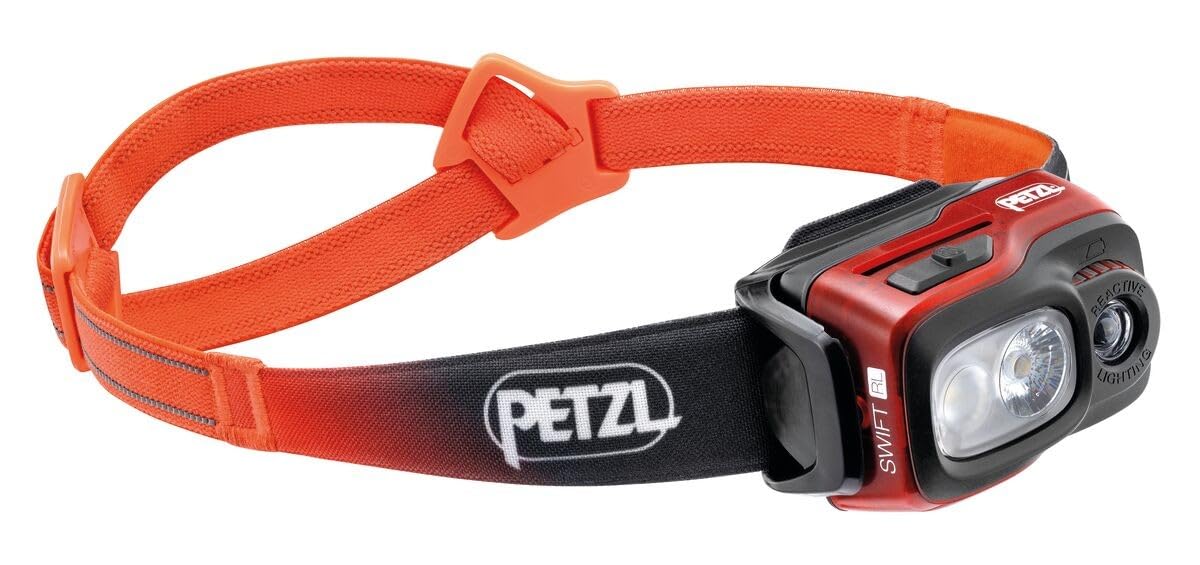PETZL Headlamp Swift RL - Unisex, Orange, One Size