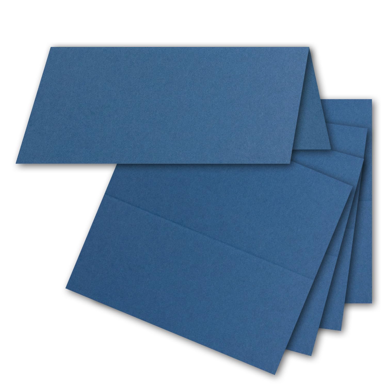 Neuser FarbenFroh place cards, size: 100 x 90 mm (folded 100 x 45 mm), 250 g/m², very sturdy and heavy quality 50 Pieces 18 - Royalblau — image 1