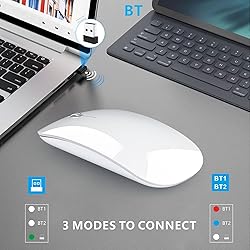 Uciefy U30 Bluetooth Mouse, Ultra Slim Triple Mode