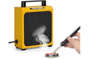 NOEVSBIG Solder Fume Extractor Smoke Absorber Remover Smoke Prevention Absorber Fume Extractor Smoke Fan Soldering Fan DIY Working Fan for Soldering Station Stained Glass Laser Cutter