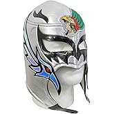 Leos Imports Luchador Mask Adult Wrestling Mask - Silver MX Warrior | Authentic Mexican Lucha Libre Mascara Costume Gear