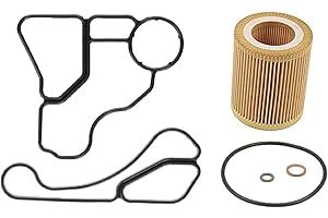 LAIPZ MANN/ELRING (OEM) Engine Oil Filter + Housing Seal + Oil Cooler Gasket Kit for BMW 2007+ Select Models