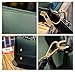 Promini Women 2 Pieces Shoulder Bags Leather Set Bucket Bags Messenger Tote Bags Purse,Green