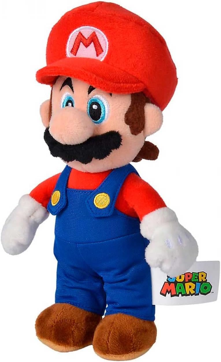 Simba Toys Mario Plush Toy, Suitable from the First Months of Age, 20 cm