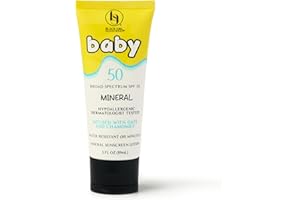 Black Girl Sunscreen Baby SPF 50 Lotion for Face & Body - Mineral Sunscreen for Kids & Babies, Sun Protection for Skin, Water Resistant for 80 Minutes, No White Cast for Melanin Rich Skin - 3 fl oz