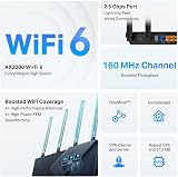TP-Link AX3000 WiFi 6 Router 2.5G Port OneMesh VPN USB 3.0 Qualcomm CPU Archer view 3