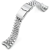 MiLTAT Super-JUB Watch Band compatible with Orient Mako 40 316L Stainless Steel 20mm
