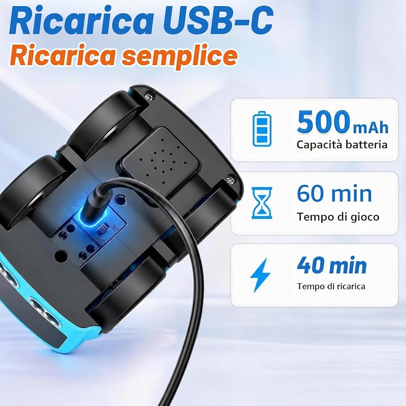 Magic Mini RC Bus con inseguimento gestuale, modalità di fuga e funzione di seguimento della linea