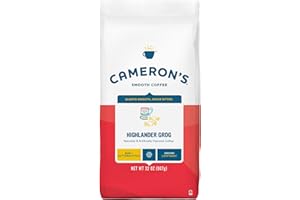 Cameron's Coffee Highlander Grog Flavored Ground Coffee, Light Roast, 100% Arabica, 32-Ounce Bag, (Pack of 1)