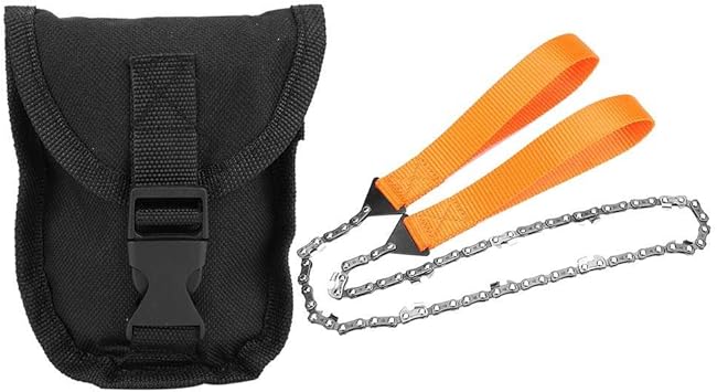 Amazon Vbestlife サバイバル ポケットチェーンソー ハンドソーチェーン ポータブル ハンドヘルド サバイバル ポケットチェーンソー 緊急 ハンドチェーンソー キャンプ ハイキングツール 木材切断 ハイキング キャンプ Vbestlife アウトドア