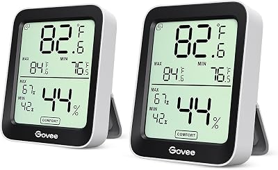 Govee Room Thermometer Hygrometer 2 Pack Bluetooth Digital Indoor Monitor