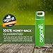 Organifi Glass Shaker Bottle - 18oz Borosilicate Glass - Strong, High Quality, and Thermal Resistant - Glass Protein Shaker