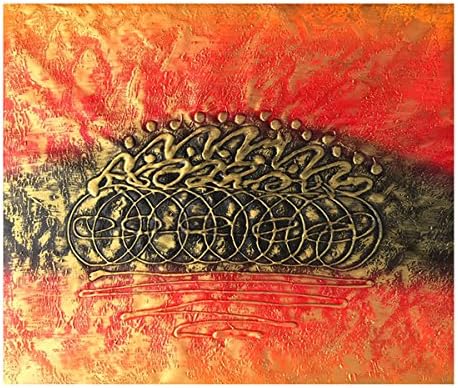 Oil Paintings on Canvas - 100% Hand-painted Modern Artwork Abstract Cyclist- Wall Art for Home Decorations Wall Decor (20'' x 24'', Framed) (Cyclist01)