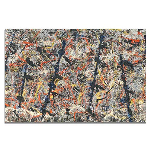 JacksonPollockBluePoles Jigsaw Puzzles 1000 Pieces For Adults, Wooden Educational Family