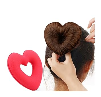 Lalang Heart Shaped Hair Styling Tool Diy Disk Hair Donut Hair Bun