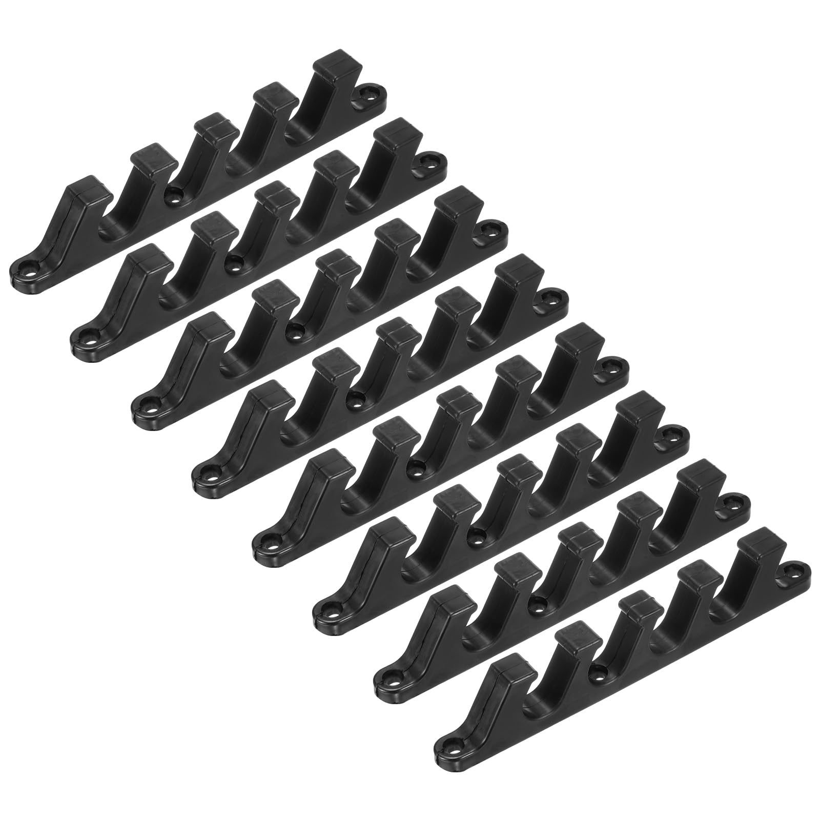 M METERXITY 8-Pack Adjustment Brackets for Chaise, 5 Position Back Support Adjuster for Lounges Reclining Brace and Outdoor Patio Lawn Yard Furniture Chaise [Black]