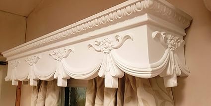 Curtain Box Valance Pelmet Window Cornice Swag Crown Canopy Cover