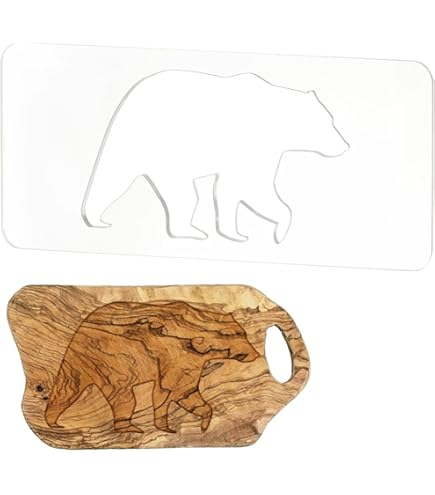 Router Template Clear Acrylic Bear ,Bear And Cub ,Router Inlay Template ...