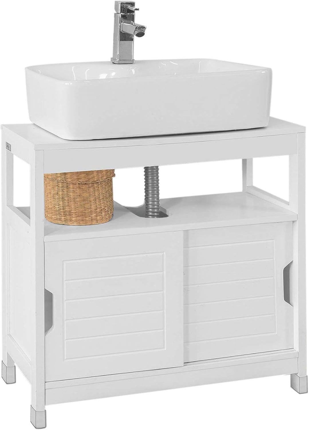 SoBuy FRG128-W Waschbecken-Unterschrank Badezimmer-Waschtisch – 1