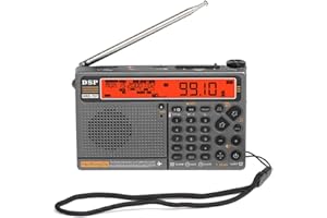 Rofawee HRD-757 Multi-Band Radio FM AM MW SW V.UHF AIR WB Portable Radio APP Control BT TF Music Player SOS Alarm Flashlight 