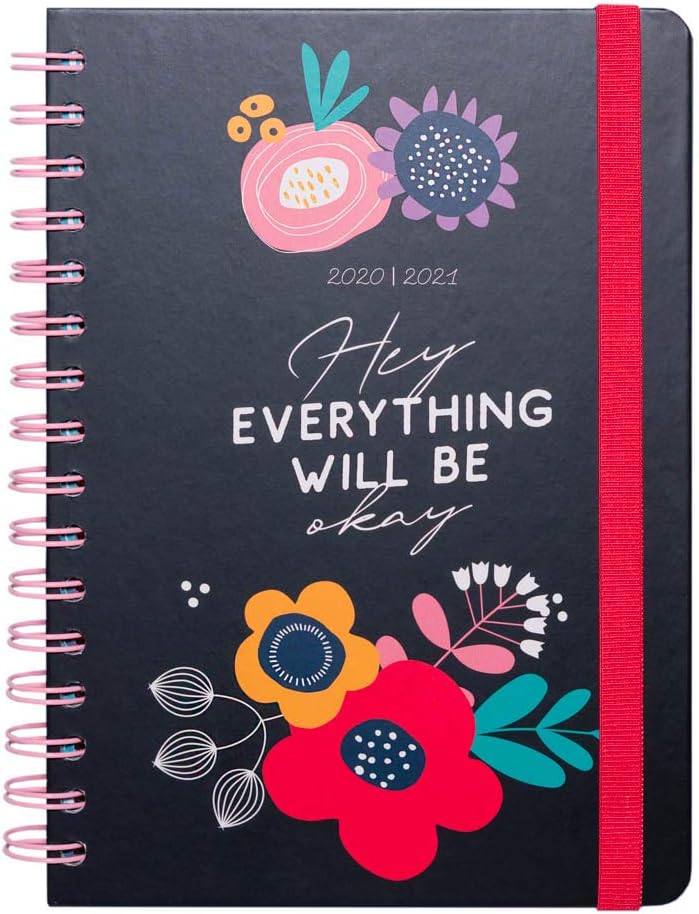 Grupo Erik - Blummen Academic Diary 2020-2021 A5 Week to View, Mid Year Diary - 12 Months