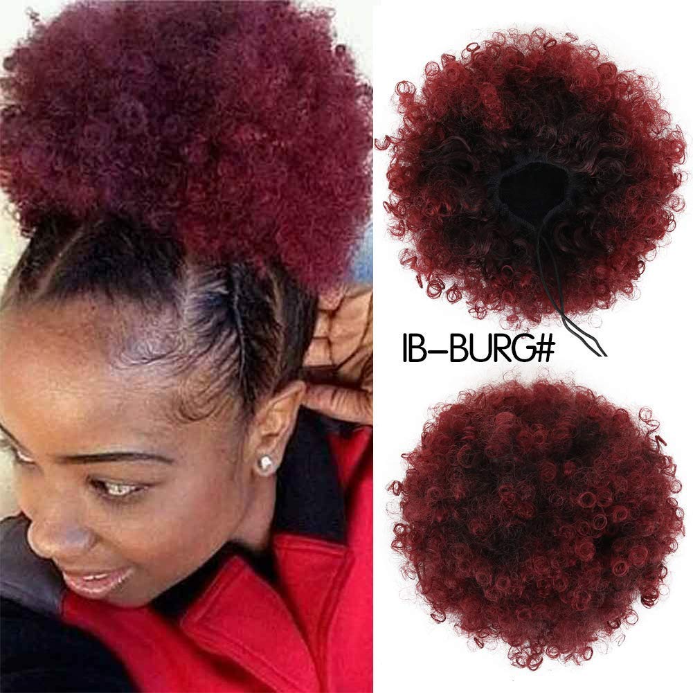 T1b Burg Difunee Ponytail African American Short Afro Kinky Curly