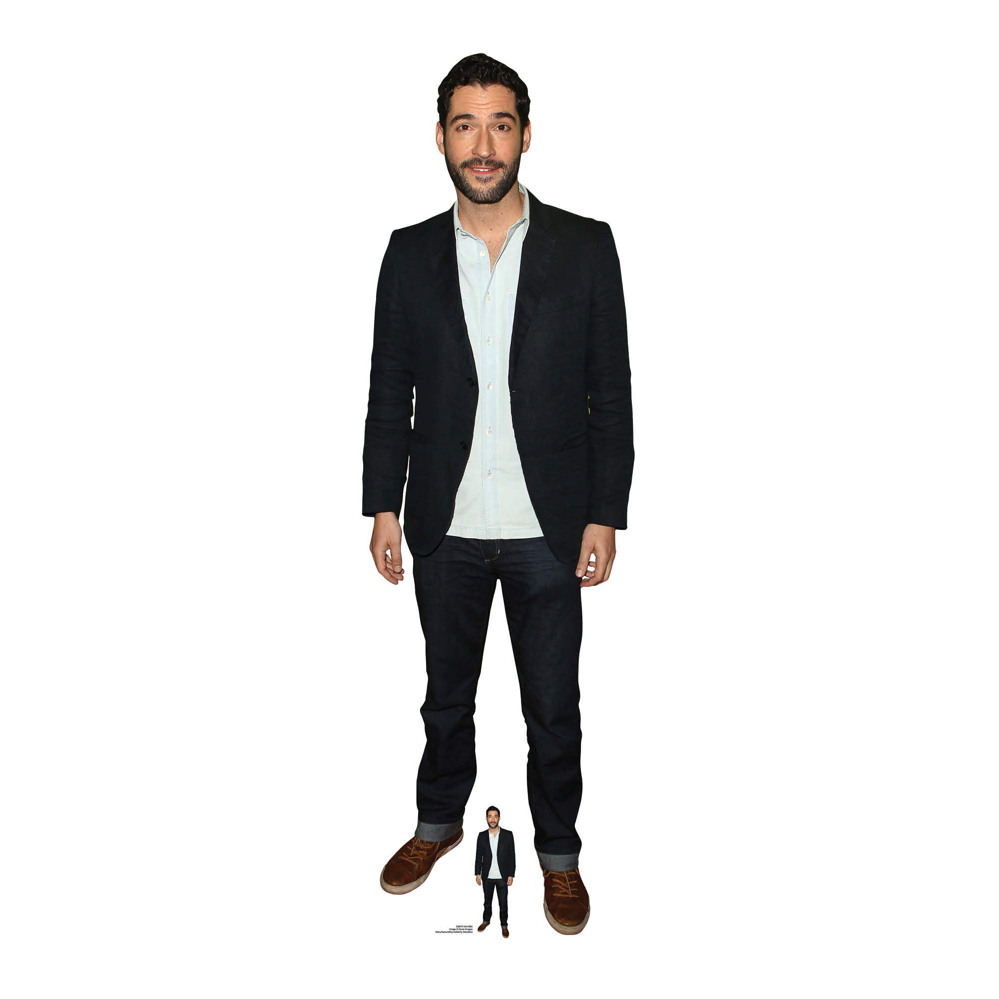 STAR CUTOUTS CS875 Tom Ellis Actor Lifesize Cardboard Cutout with Free Mini Standee-Ideal Fans and Collectors, Solid, Regular