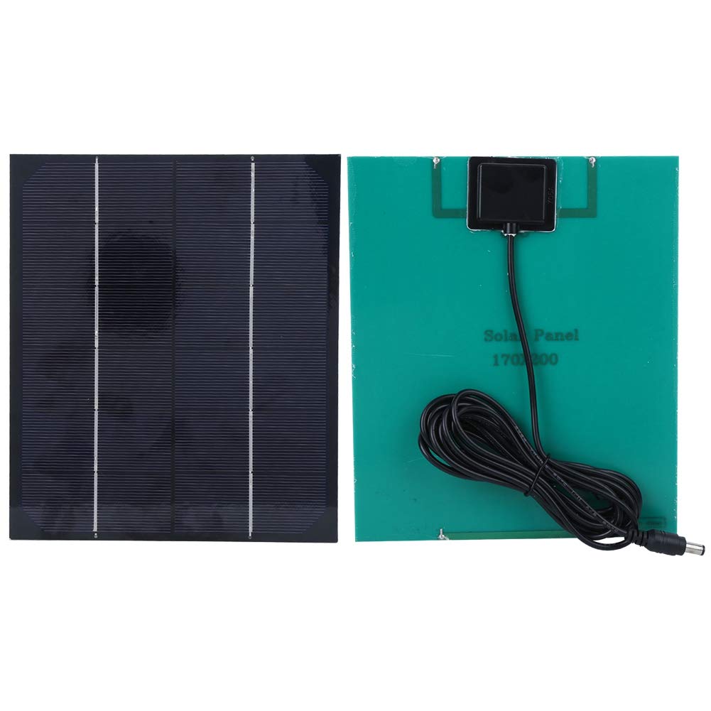 6W 6V Solar Panel,DIY Safety Solar Panel Monocrystalline Silicon Mini Solar Panel for Charging Cellphone,Small DC Batteries Mountaineering Camping Supplies — image 1