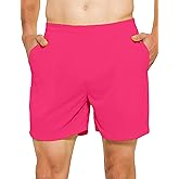 DEMOZU Men's 5" Running & Tennis Shorts - Lined Quick-Dry Athletic Workout Shorts with Pockets