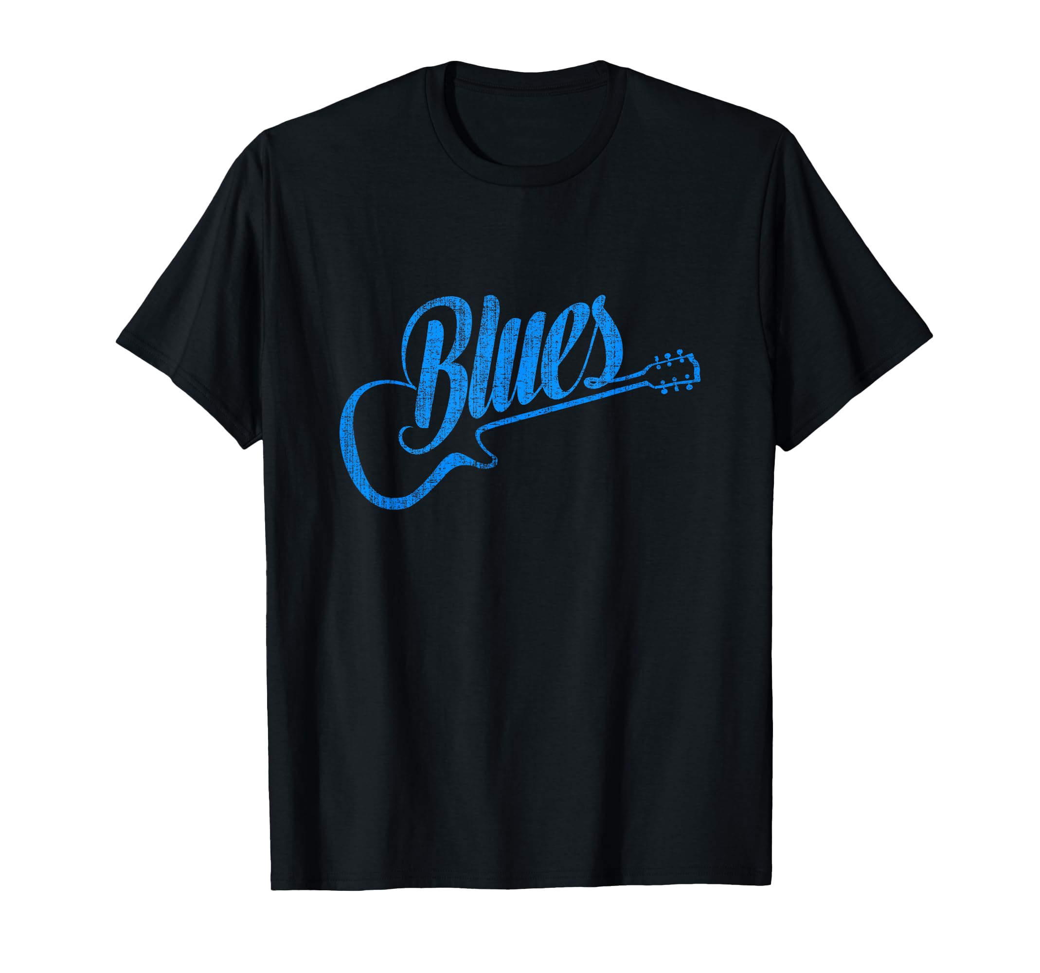 Blues Music Blue Guitar Vintage T-Shirt