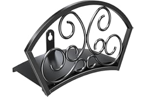 GOFORWILD Garden Hose Holder, Decorative Star Hose Butler Sturdy Water Hose Rack, Durable Wall Hose Hanger, Holds 125-Feet of 5/8-Inch Hose, Hose Reel, Made of Gauge Steel, 7019
