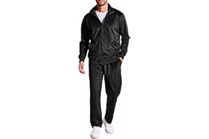 COOFANDY Mens 2 Piece Velour Tracksuit Full Zip Jackets Pants Velvet Jogging Suits Sweatsuit Set