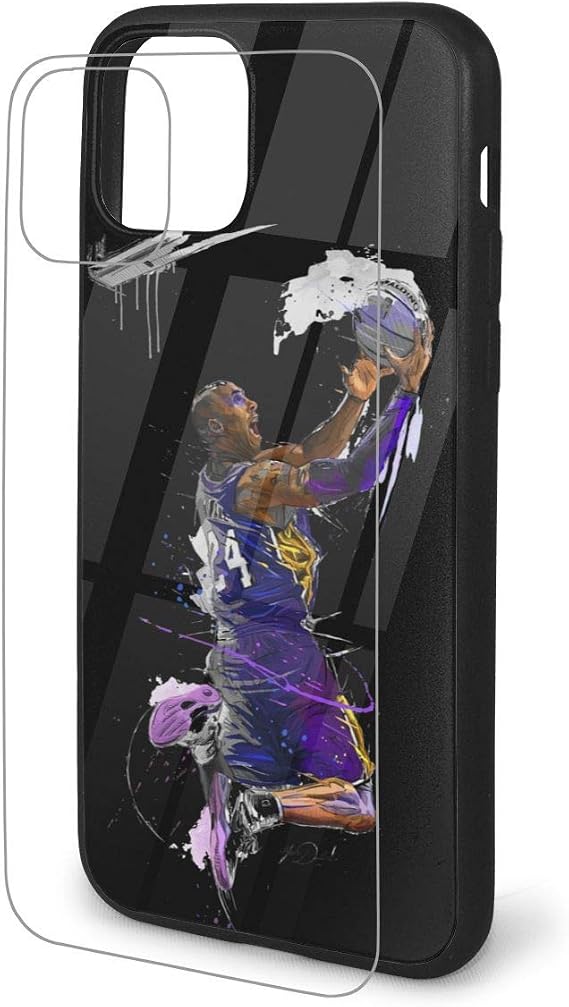 Amazon.com: Kobe-Bryant iPhone 11 Series TPU Glass Phone Case