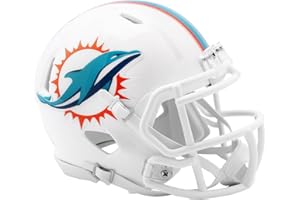 Miami Dolphins Current Riddell Speed Mini Football Helmet - New in Riddell Box