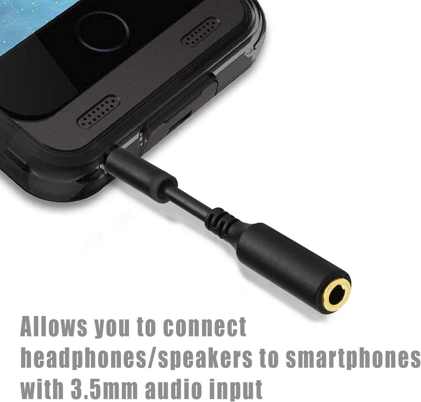 JTMM Headset Audio Jack Extender(3 Packs) 3.5mm Headphone AUX Extension Adapter for Mophie Juice Pack OtterBox, Lifeproof Case - Image 4