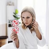 YTZJ Direct Red Folding Makeup Mirror Travel Compact Double-Sided Magnifying view 6