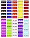Personalized Waterproof Name Labels. Press and Stick Custom Name Stick on Clothing Labels. Customized Up to 3 Lines Permanent Self Adhesive. Great for Camp & Daycare