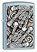 Zippo Skull Scroll Hands Pocket Lighter, Street Chrome
