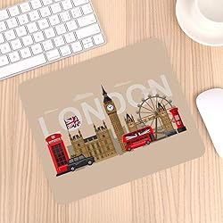 Nicokee London Gaming Mouse Pad Famous Britain