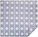 Amazon Brand – Pinzon Cotton Flannel Duvet Cover - Queen, Snowflake Dusty Blue