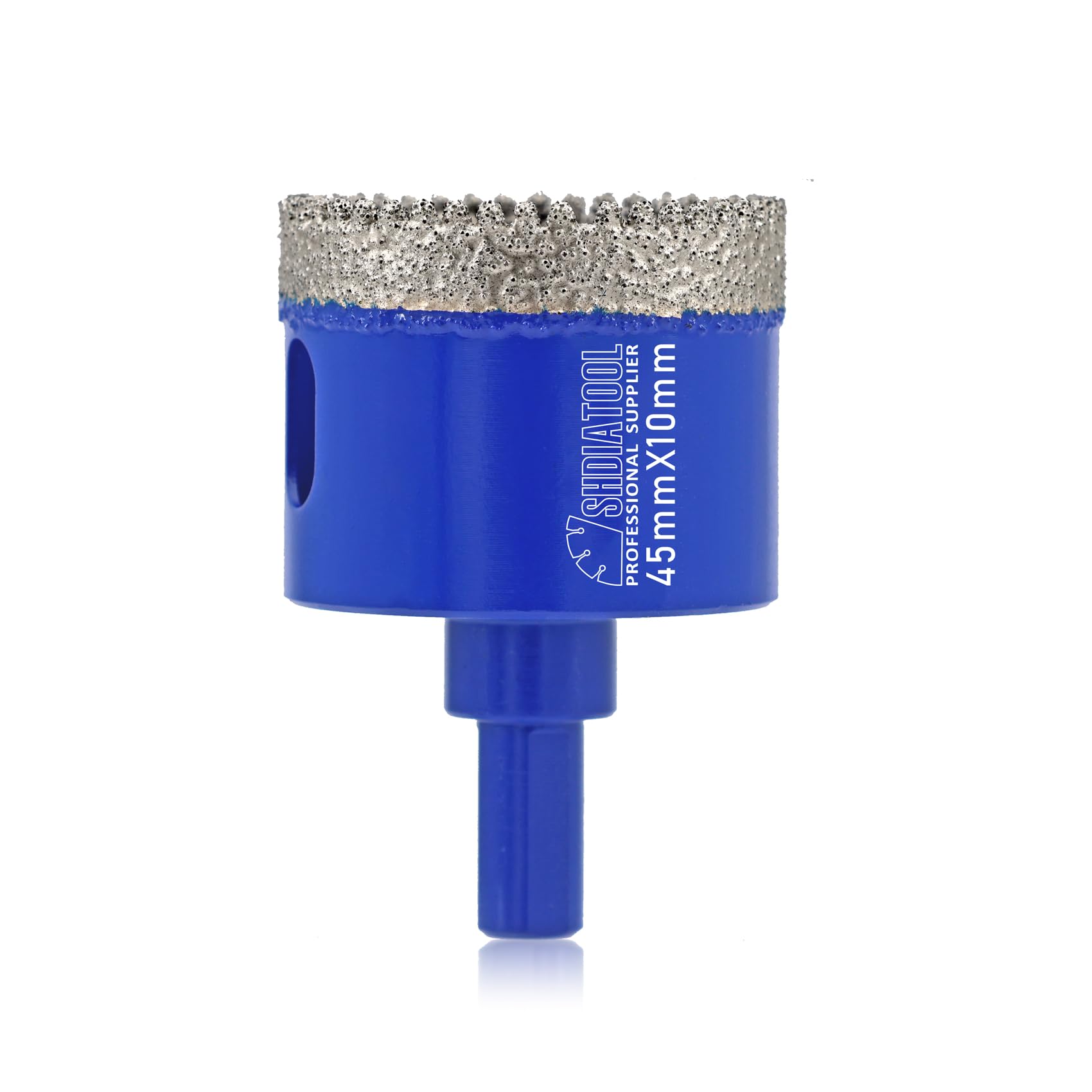 SHDIATOOL Diamond Drill Core Bits,45mm Core Hole Saw Cutter, Triangle Shank Drilling Bits for Porcelain Tile Marble Ceramic Granite on Drill Machine
