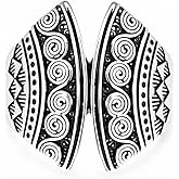 XKBYL Solid S925 Sterling Silver Spiral Infinity Wide Band Ring,Eternal Circle of Life Full Finger Statement Bohemian Mandala Band Ring for Women