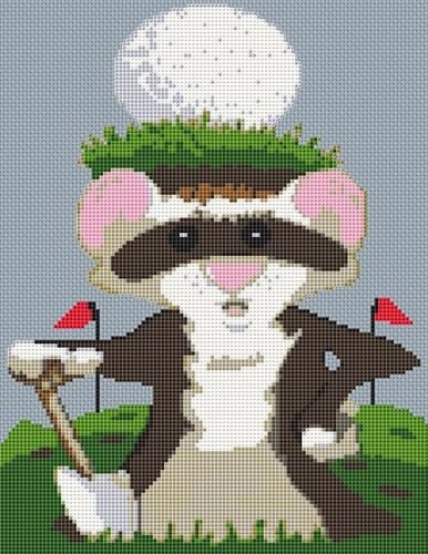 Ferret Caricature Cross Stitch Kit