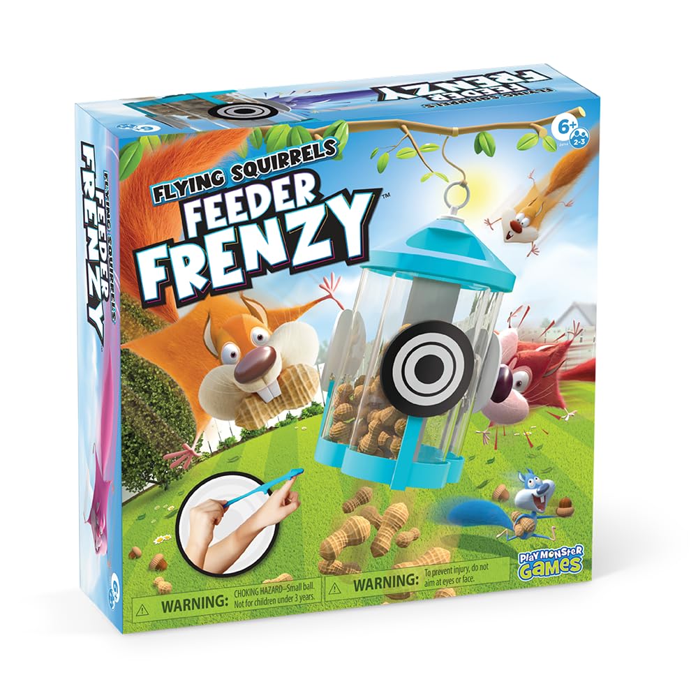 Flying Squirrels: Feeder Frenzy Game | Fast Paced Games | Fun Family Game | For 2-3 Players | For Ages 6+