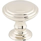 Top Knobs TK321PN Chareau Collection 1-1/2" Reeded Knob, Polished Nickel