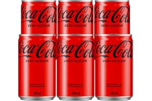 Pack de Coca-Cola sem açucar Lata 220mL 6 unidades