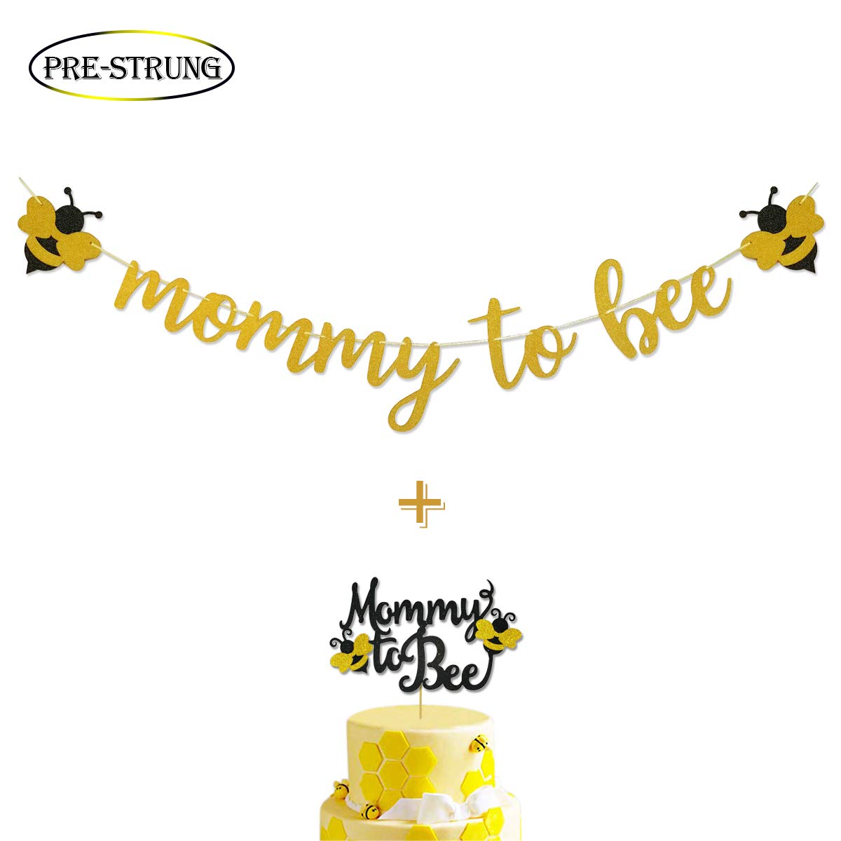 Bumblebee Baby Baby Shower Ribbon Banner Gender Stickers Baby