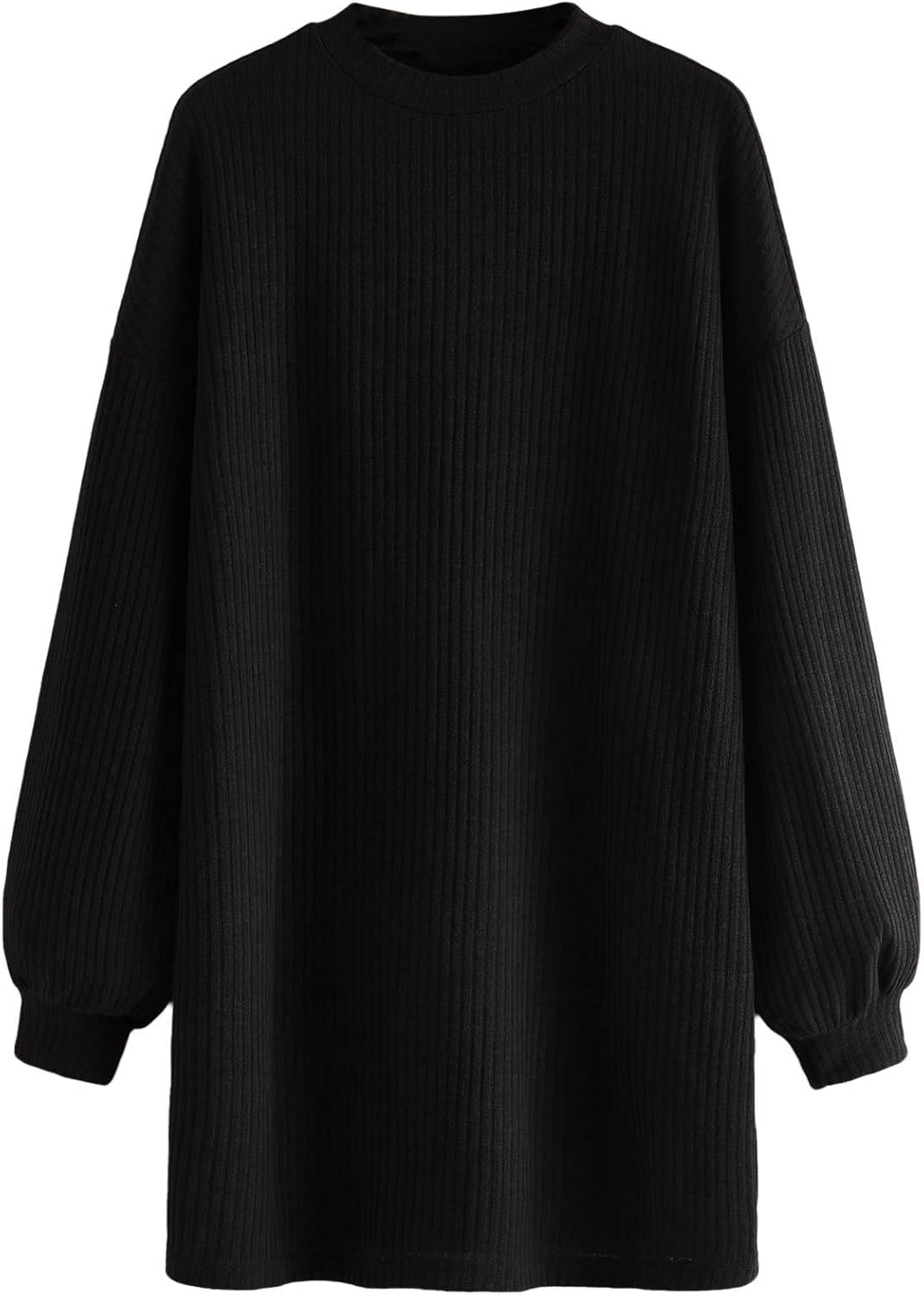 oversized sweater dress black