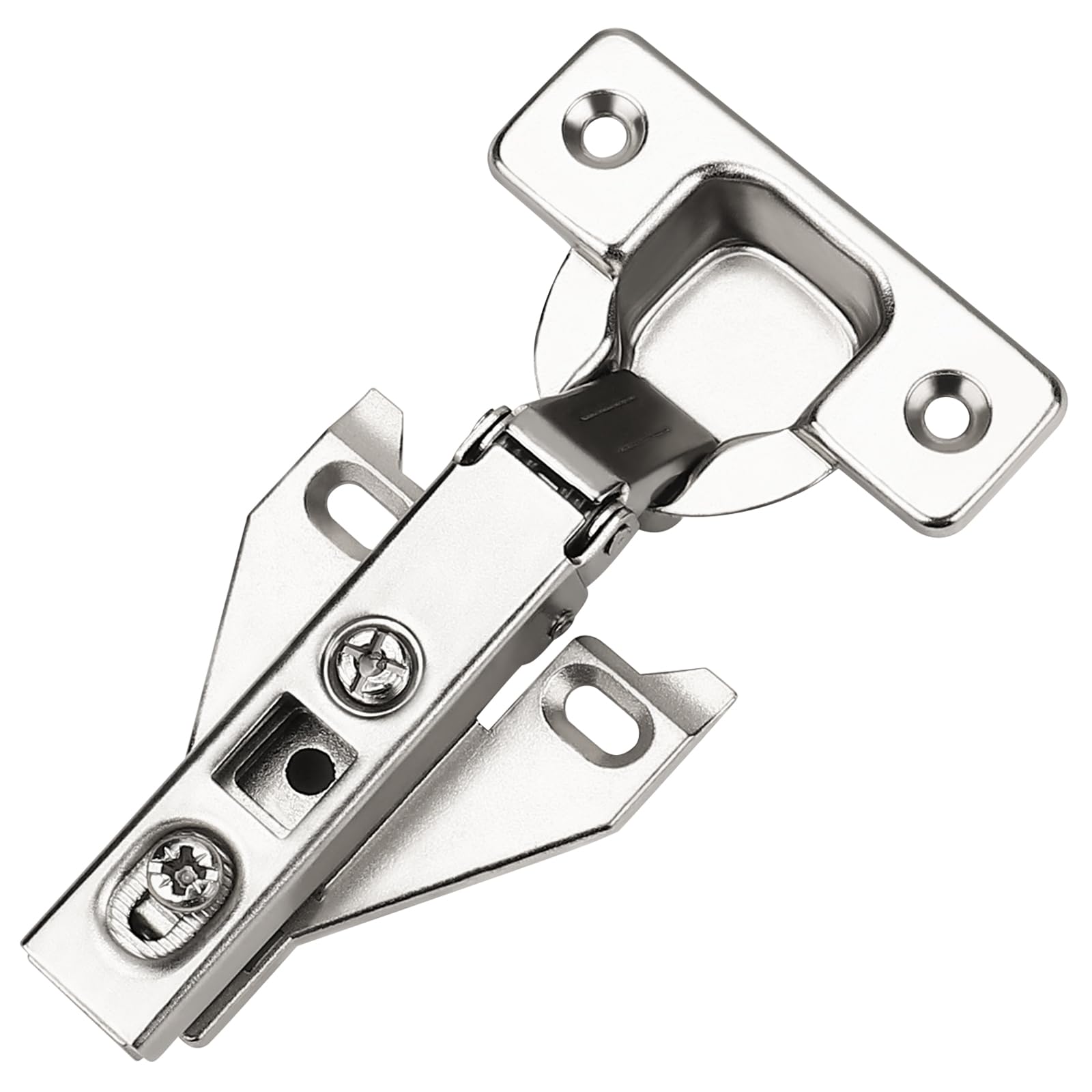 Photo 1 of Probrico 25 Pairs?50 Pack? Kitchen Cabinet Hinges for Face Frame Cabinet, Concealed Cabinet Hinges Brushed Satin Nickel with Mounting Screws